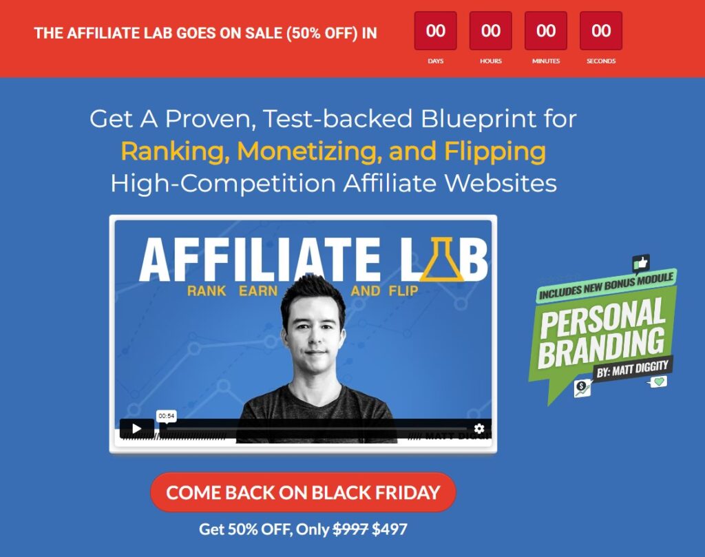 the affiliate lab black friday