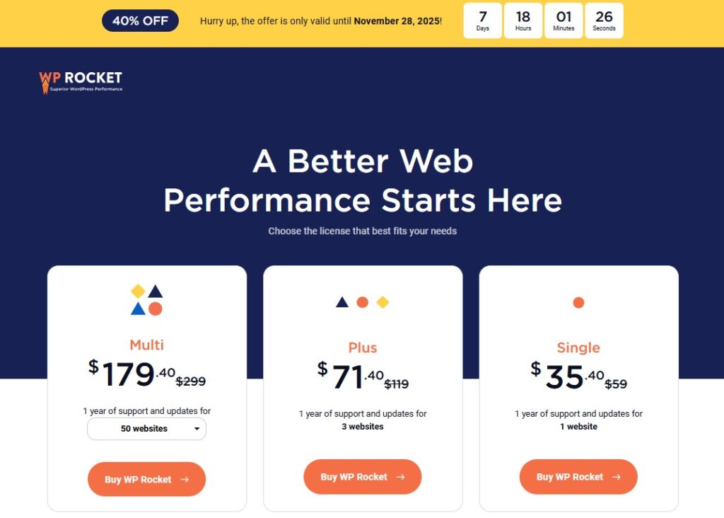 wp rocket black friday 2025