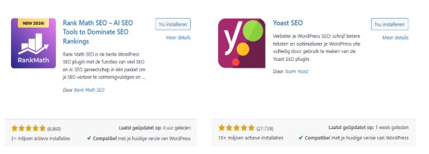 wordpress plugins voor seo